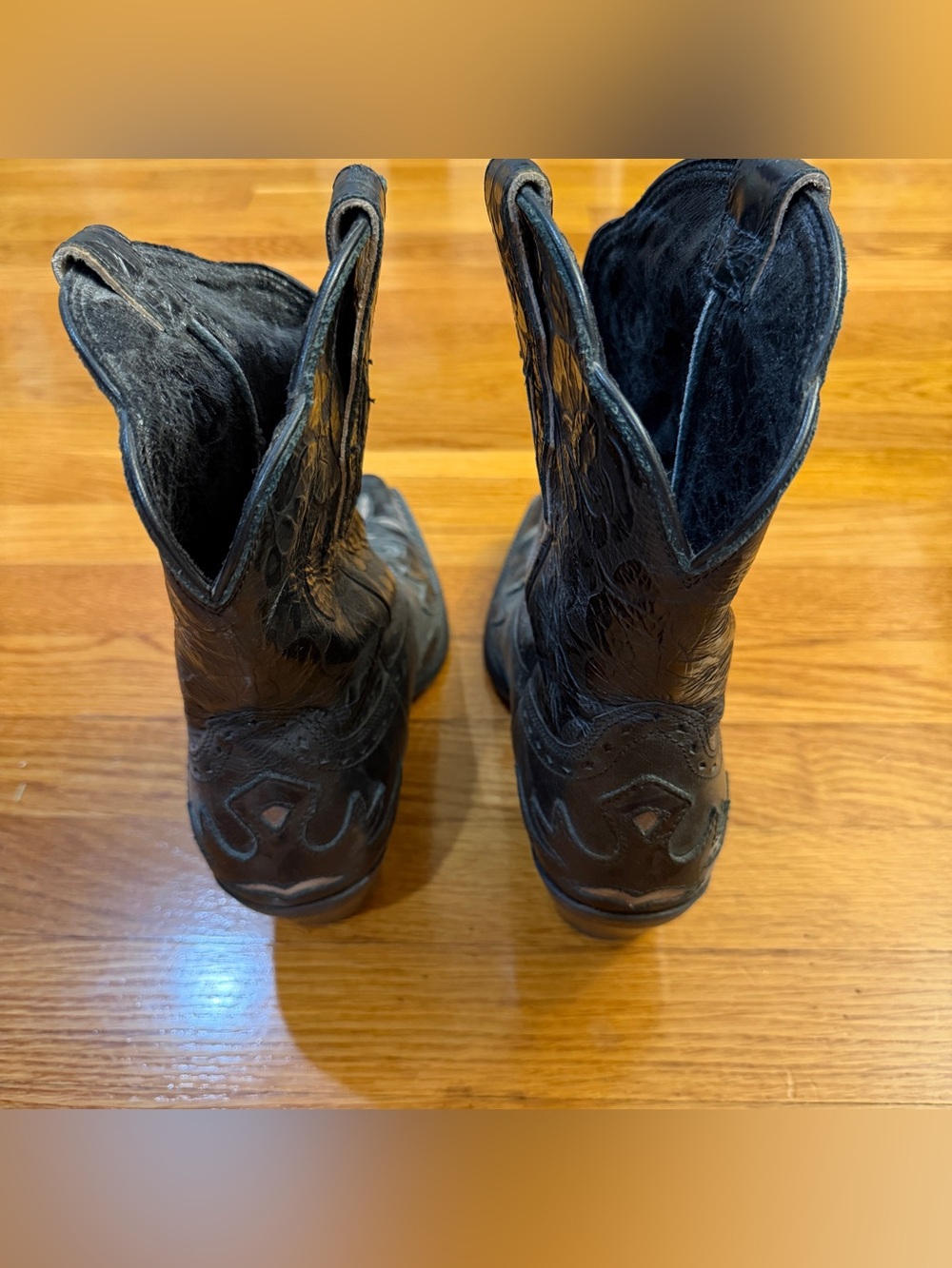 Ariat Dahlia Black Leather Western Boots (Style 10011914) - US Size 8 (EUR 38.5) - Picture 11 of 12